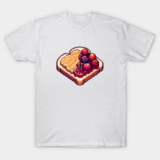 Peanut Butter And Jelly Toast Kawaii Yummy Sandwich Vintage Breakfast T-Shirt